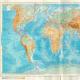Физическая карта мира крупномасштабная